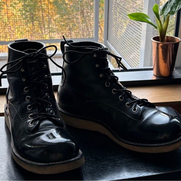 Red Wing Lineman  Black Boots 2913 Size 8D - Picture 2 of 6